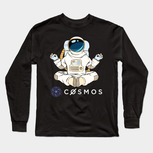 Cosmos  Crypto Cryptocurrency ATOM  coin token Long Sleeve T-Shirt by JayD World